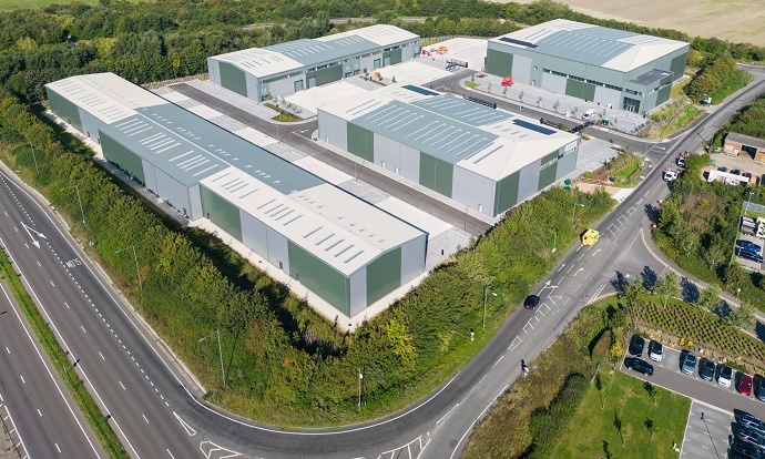Work completes on £35m, 165,000 sq ft grade A urban logistics development in Aston Clinton with 50 per cent of space pre-let